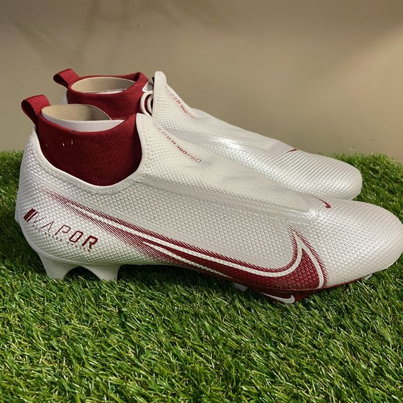Nike Vapor Edge Pro 360 PE Football Cleats White Red CV6345-105 Men Size 15 NEW